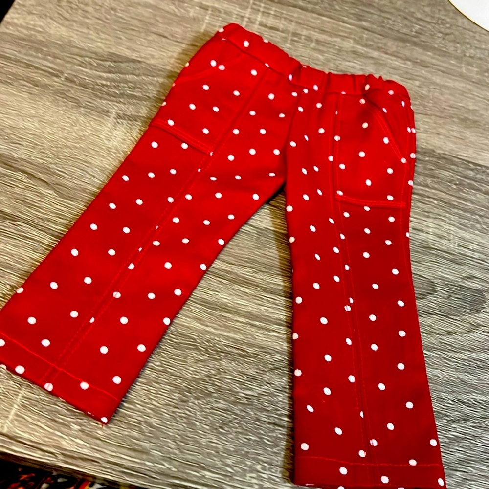Handmade straight leg pants for18” dolls.